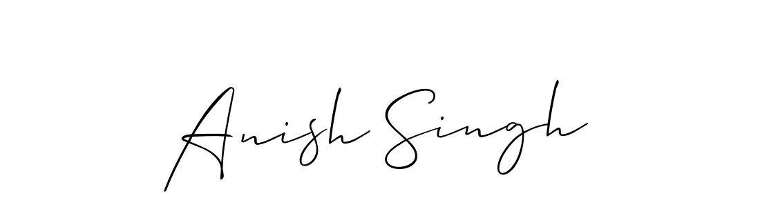 How to make Anish Singh signature? Allison_Script is a professional autograph style. Create handwritten signature for Anish Singh name. Anish Singh signature style 2 images and pictures png