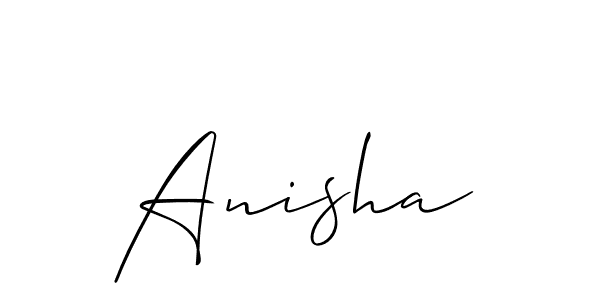 Also we have Anisha name is the best signature style. Create professional handwritten signature collection using Allison_Script autograph style. Anisha signature style 2 images and pictures png