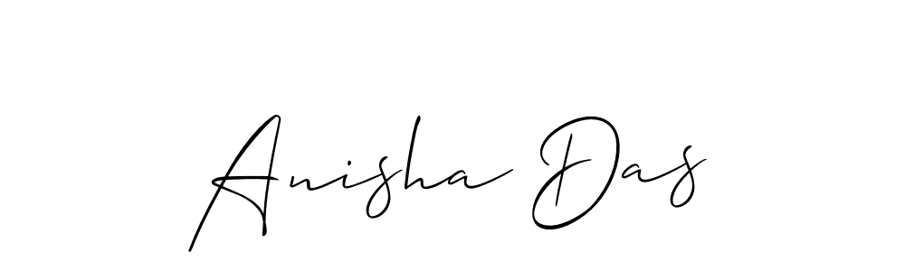 Also we have Anisha Das name is the best signature style. Create professional handwritten signature collection using Allison_Script autograph style. Anisha Das signature style 2 images and pictures png