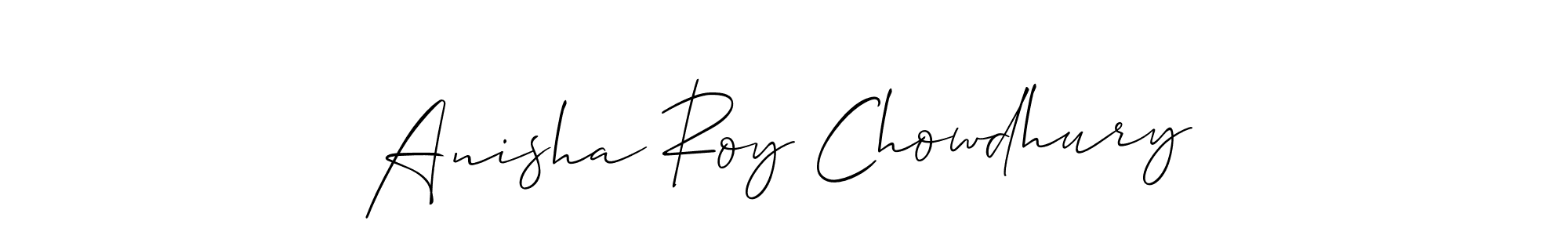 Check out images of Autograph of Anisha Roy Chowdhury name. Actor Anisha Roy Chowdhury Signature Style. Allison_Script is a professional sign style online. Anisha Roy Chowdhury signature style 2 images and pictures png