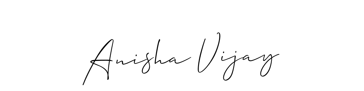 How to Draw Anisha Vijay signature style? Allison_Script is a latest design signature styles for name Anisha Vijay. Anisha Vijay signature style 2 images and pictures png