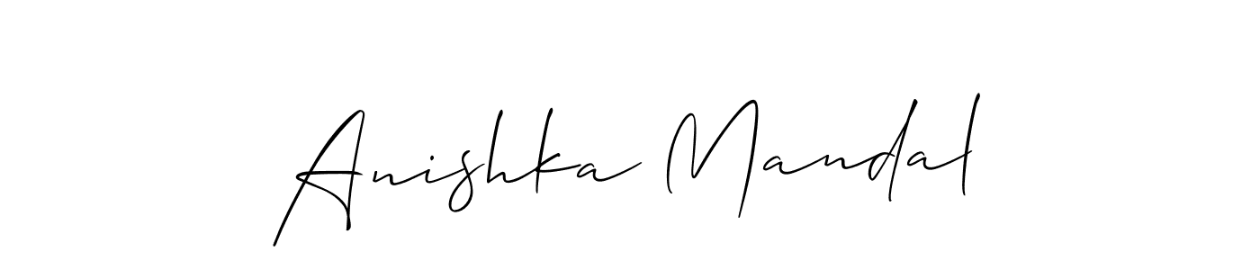 You can use this online signature creator to create a handwritten signature for the name Anishka Mandal. This is the best online autograph maker. Anishka Mandal signature style 2 images and pictures png