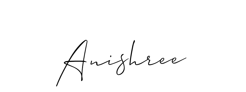 if you are searching for the best signature style for your name Anishree. so please give up your signature search. here we have designed multiple signature styles  using Allison_Script. Anishree signature style 2 images and pictures png