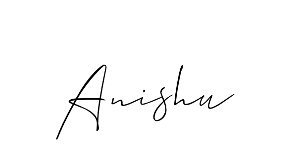 Make a beautiful signature design for name Anishu. Use this online signature maker to create a handwritten signature for free. Anishu signature style 2 images and pictures png