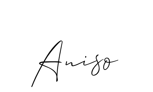 Best and Professional Signature Style for Aniso. Allison_Script Best Signature Style Collection. Aniso signature style 2 images and pictures png