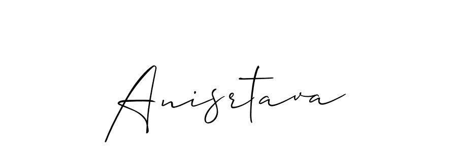 Create a beautiful signature design for name Anisrtava. With this signature (Allison_Script) fonts, you can make a handwritten signature for free. Anisrtava signature style 2 images and pictures png