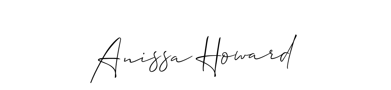 Once you've used our free online signature maker to create your best signature Allison_Script style, it's time to enjoy all of the benefits that Anissa Howard name signing documents. Anissa Howard signature style 2 images and pictures png