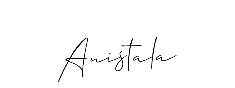Also we have Anistala name is the best signature style. Create professional handwritten signature collection using Allison_Script autograph style. Anistala signature style 2 images and pictures png