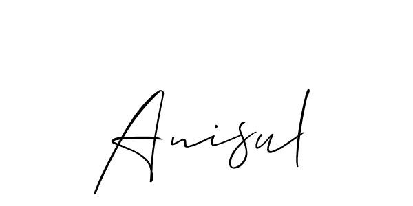 Anisul stylish signature style. Best Handwritten Sign (Allison_Script) for my name. Handwritten Signature Collection Ideas for my name Anisul. Anisul signature style 2 images and pictures png