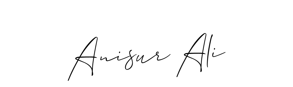 How to make Anisur Ali name signature. Use Allison_Script style for creating short signs online. This is the latest handwritten sign. Anisur Ali signature style 2 images and pictures png