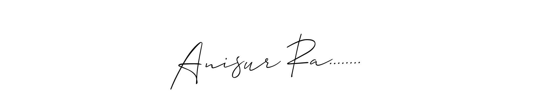 How to make Anisur Ra........ name signature. Use Allison_Script style for creating short signs online. This is the latest handwritten sign. Anisur Ra........ signature style 2 images and pictures png
