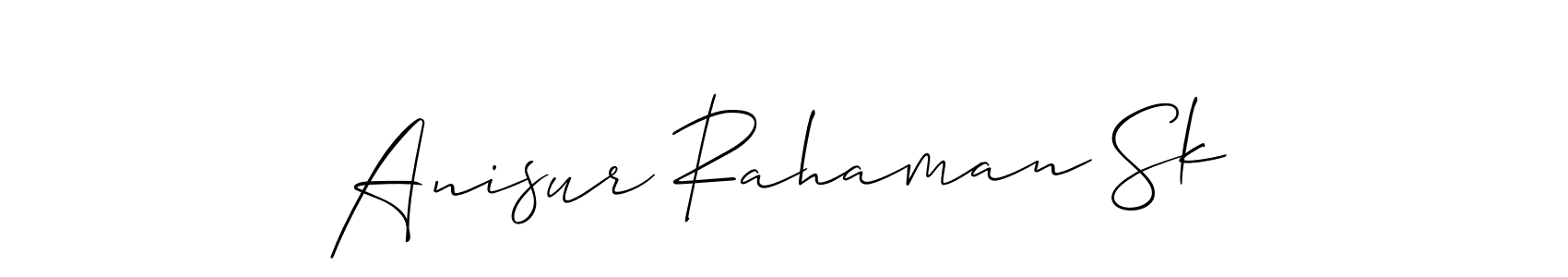 It looks lik you need a new signature style for name Anisur Rahaman Sk. Design unique handwritten (Allison_Script) signature with our free signature maker in just a few clicks. Anisur Rahaman Sk signature style 2 images and pictures png