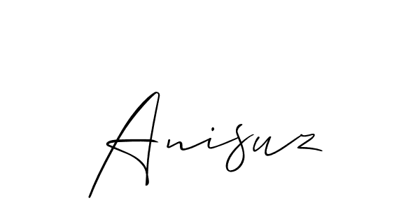 Use a signature maker to create a handwritten signature online. With this signature software, you can design (Allison_Script) your own signature for name Anisuz. Anisuz signature style 2 images and pictures png