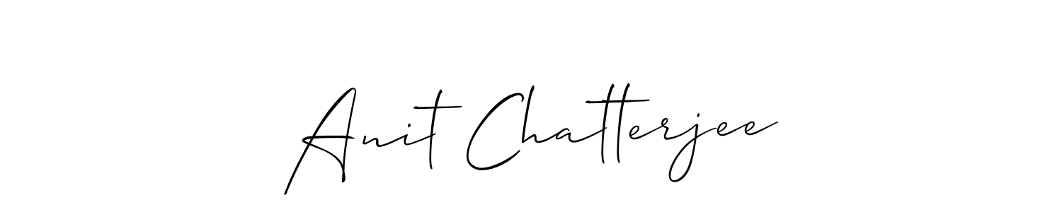 Make a beautiful signature design for name Anit Chatterjee. With this signature (Allison_Script) style, you can create a handwritten signature for free. Anit Chatterjee signature style 2 images and pictures png