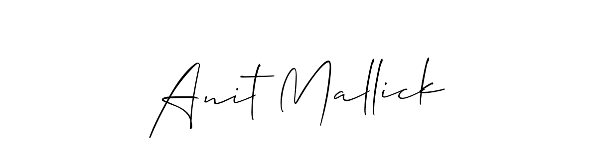 Make a beautiful signature design for name Anit Mallick. Use this online signature maker to create a handwritten signature for free. Anit Mallick signature style 2 images and pictures png