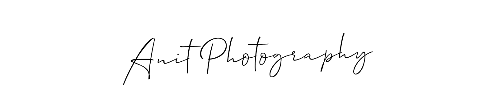 Similarly Allison_Script is the best handwritten signature design. Signature creator online .You can use it as an online autograph creator for name Anit Photography. Anit Photography signature style 2 images and pictures png