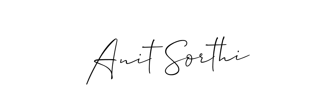 How to Draw Anit Sorthi signature style? Allison_Script is a latest design signature styles for name Anit Sorthi. Anit Sorthi signature style 2 images and pictures png