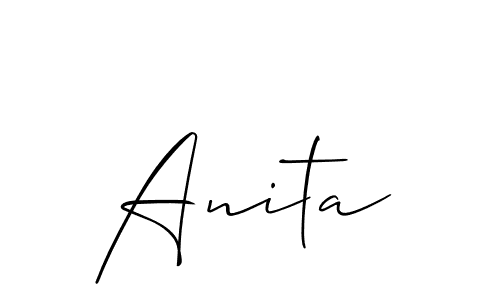 Make a beautiful signature design for name Anita. Use this online signature maker to create a handwritten signature for free. Anita signature style 2 images and pictures png