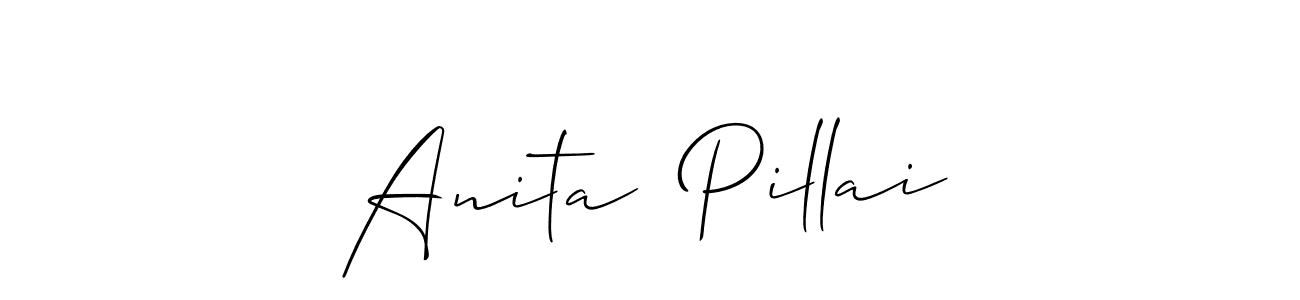 Use a signature maker to create a handwritten signature online. With this signature software, you can design (Allison_Script) your own signature for name Anita  Pillai. Anita  Pillai signature style 2 images and pictures png