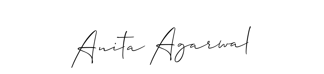 Similarly Allison_Script is the best handwritten signature design. Signature creator online .You can use it as an online autograph creator for name Anita Agarwal. Anita Agarwal signature style 2 images and pictures png