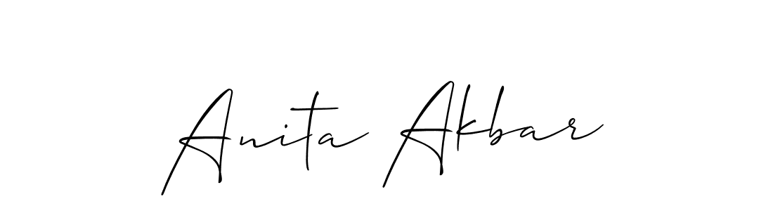 This is the best signature style for the Anita Akbar name. Also you like these signature font (Allison_Script). Mix name signature. Anita Akbar signature style 2 images and pictures png