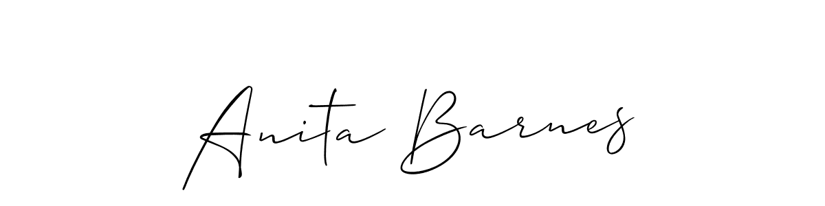 You can use this online signature creator to create a handwritten signature for the name Anita Barnes. This is the best online autograph maker. Anita Barnes signature style 2 images and pictures png