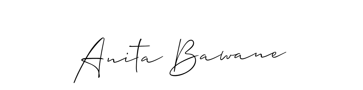 Best and Professional Signature Style for Anita Bawane. Allison_Script Best Signature Style Collection. Anita Bawane signature style 2 images and pictures png