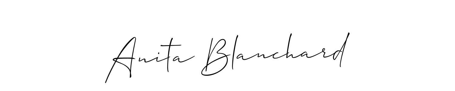 Here are the top 10 professional signature styles for the name Anita Blanchard. These are the best autograph styles you can use for your name. Anita Blanchard signature style 2 images and pictures png