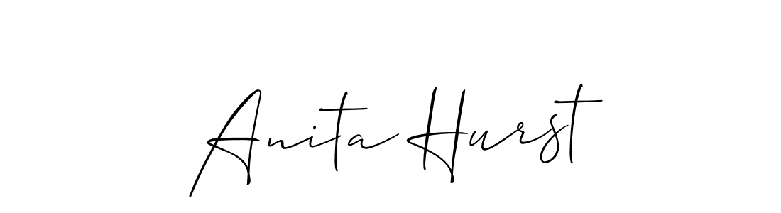 This is the best signature style for the Anita Hurst name. Also you like these signature font (Allison_Script). Mix name signature. Anita Hurst signature style 2 images and pictures png