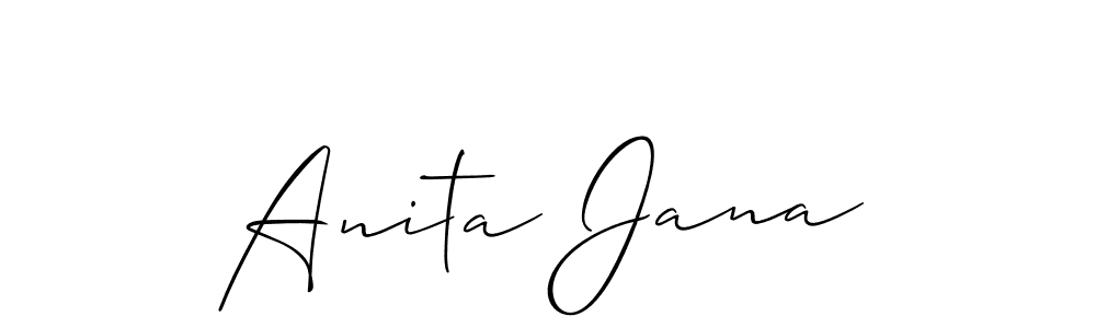 Create a beautiful signature design for name Anita Jana. With this signature (Allison_Script) fonts, you can make a handwritten signature for free. Anita Jana signature style 2 images and pictures png