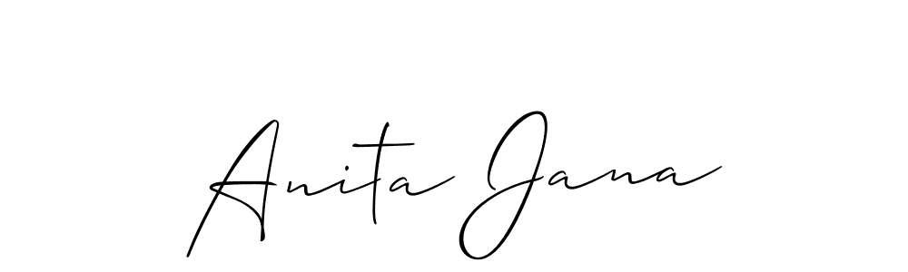 Create a beautiful signature design for name Anita Jana. With this signature (Allison_Script) fonts, you can make a handwritten signature for free. Anita Jana signature style 2 images and pictures png