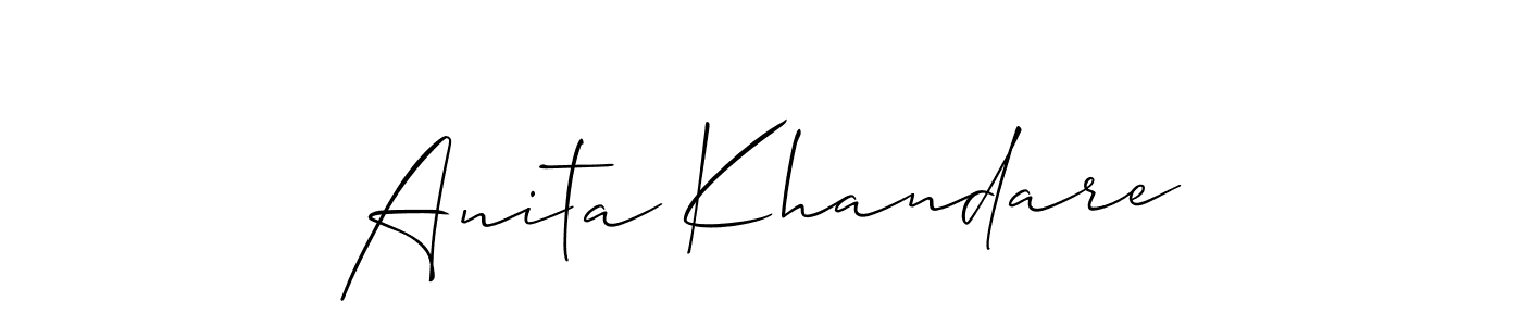 Check out images of Autograph of Anita Khandare name. Actor Anita Khandare Signature Style. Allison_Script is a professional sign style online. Anita Khandare signature style 2 images and pictures png