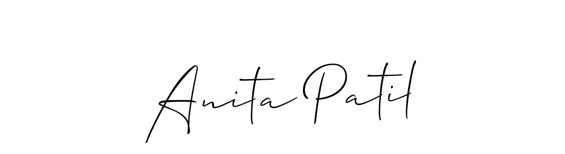 How to make Anita Patil signature? Allison_Script is a professional autograph style. Create handwritten signature for Anita Patil name. Anita Patil signature style 2 images and pictures png