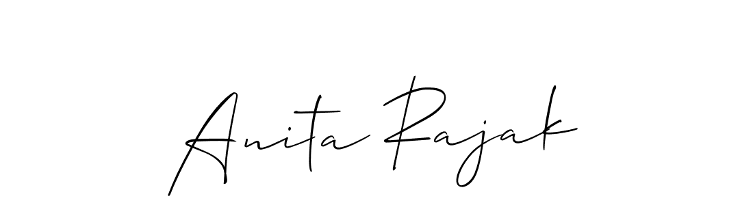 Also You can easily find your signature by using the search form. We will create Anita Rajak name handwritten signature images for you free of cost using Allison_Script sign style. Anita Rajak signature style 2 images and pictures png