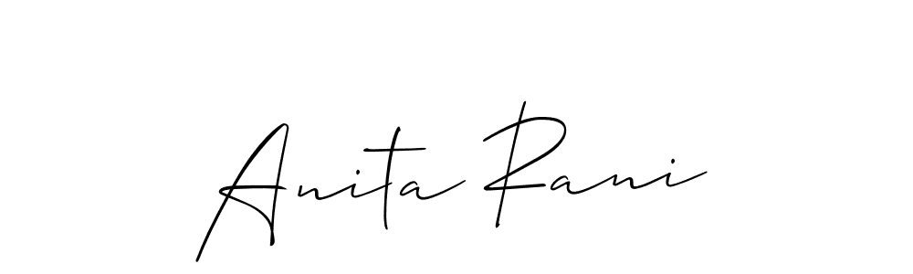 Once you've used our free online signature maker to create your best signature Allison_Script style, it's time to enjoy all of the benefits that Anita Rani name signing documents. Anita Rani signature style 2 images and pictures png