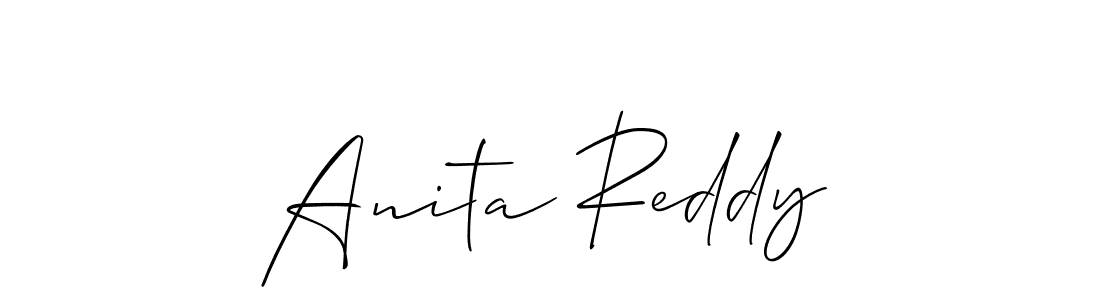 Use a signature maker to create a handwritten signature online. With this signature software, you can design (Allison_Script) your own signature for name Anita Reddy. Anita Reddy signature style 2 images and pictures png