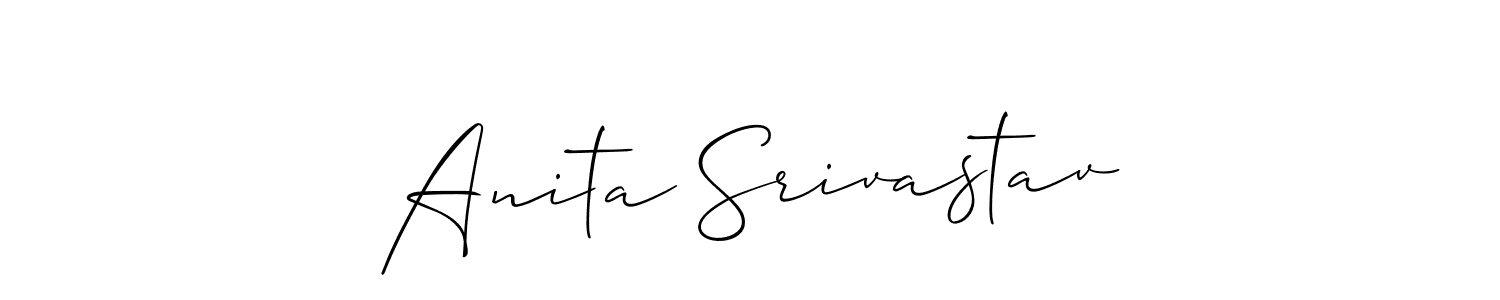 Best and Professional Signature Style for Anita Srivastav. Allison_Script Best Signature Style Collection. Anita Srivastav signature style 2 images and pictures png