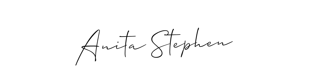 if you are searching for the best signature style for your name Anita Stephen. so please give up your signature search. here we have designed multiple signature styles  using Allison_Script. Anita Stephen signature style 2 images and pictures png