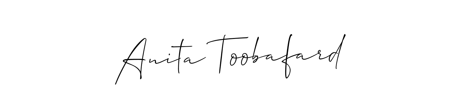 Once you've used our free online signature maker to create your best signature Allison_Script style, it's time to enjoy all of the benefits that Anita Toobafard name signing documents. Anita Toobafard signature style 2 images and pictures png