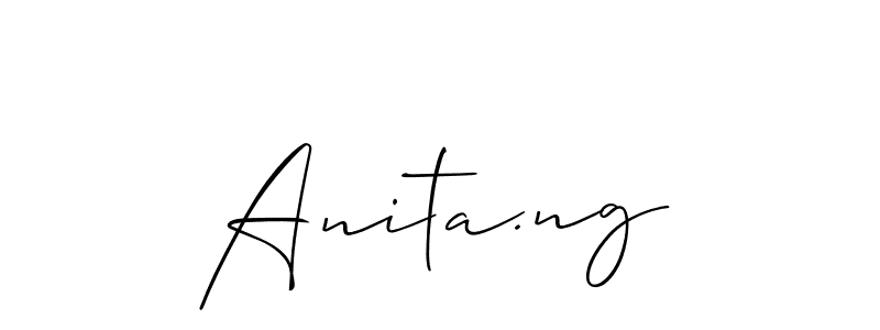 See photos of Anita.ng official signature by Spectra . Check more albums & portfolios. Read reviews & check more about Allison_Script font. Anita.ng signature style 2 images and pictures png