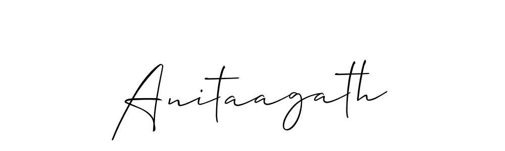 Also we have Anitaagath name is the best signature style. Create professional handwritten signature collection using Allison_Script autograph style. Anitaagath signature style 2 images and pictures png