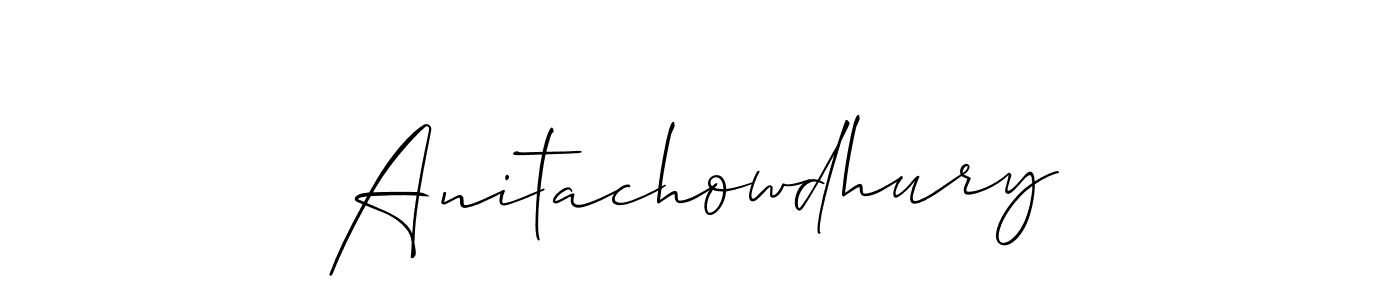 Check out images of Autograph of Anitachowdhury name. Actor Anitachowdhury Signature Style. Allison_Script is a professional sign style online. Anitachowdhury signature style 2 images and pictures png