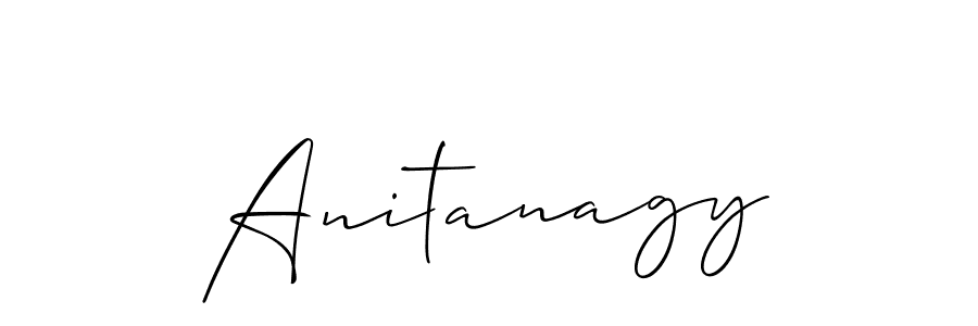 Design your own signature with our free online signature maker. With this signature software, you can create a handwritten (Allison_Script) signature for name Anitanagy. Anitanagy signature style 2 images and pictures png