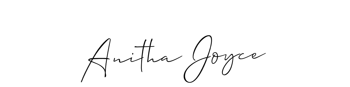 Make a beautiful signature design for name Anitha Joyce. With this signature (Allison_Script) style, you can create a handwritten signature for free. Anitha Joyce signature style 2 images and pictures png