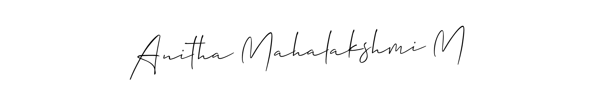 Check out images of Autograph of Anitha Mahalakshmi M name. Actor Anitha Mahalakshmi M Signature Style. Allison_Script is a professional sign style online. Anitha Mahalakshmi M signature style 2 images and pictures png