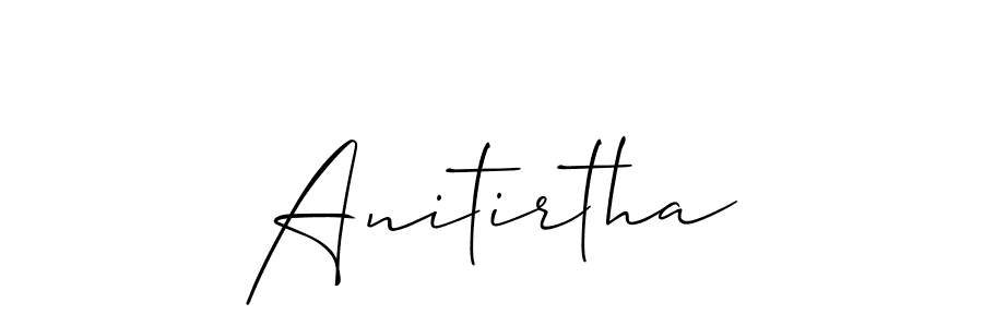 Create a beautiful signature design for name Anitirtha. With this signature (Allison_Script) fonts, you can make a handwritten signature for free. Anitirtha signature style 2 images and pictures png