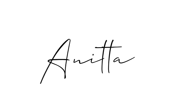 Also we have Anitta name is the best signature style. Create professional handwritten signature collection using Allison_Script autograph style. Anitta signature style 2 images and pictures png