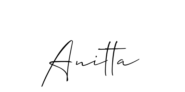 Make a beautiful signature design for name Anitta. Use this online signature maker to create a handwritten signature for free. Anitta signature style 2 images and pictures png