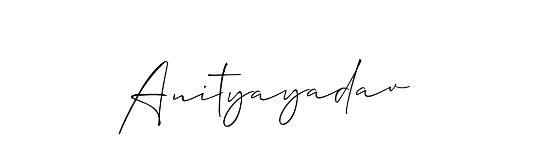 Similarly Allison_Script is the best handwritten signature design. Signature creator online .You can use it as an online autograph creator for name Anityayadav. Anityayadav signature style 2 images and pictures png