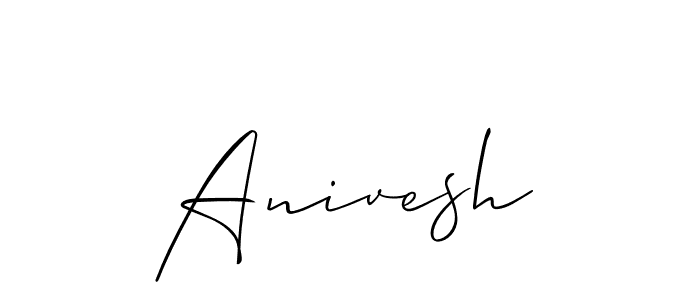Also You can easily find your signature by using the search form. We will create Anivesh name handwritten signature images for you free of cost using Allison_Script sign style. Anivesh signature style 2 images and pictures png
